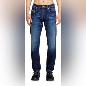Diesel Dark Blue Straight-Leg Men's Jeans
